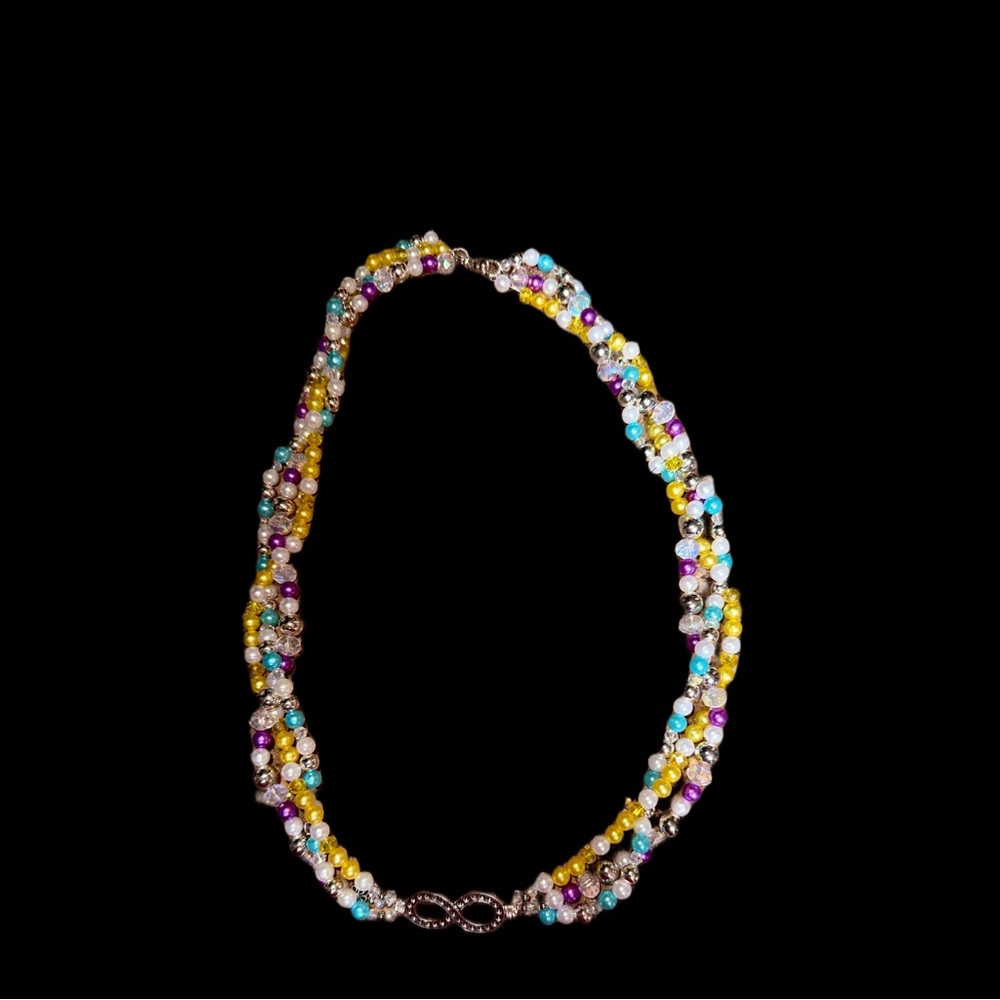Infinity Beaded Braided Necklace - image 5